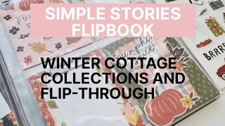 Pocket Pages | Simple Stories 'Winter Cottage' Collection and 'Cozy Days' Flipbook flip through