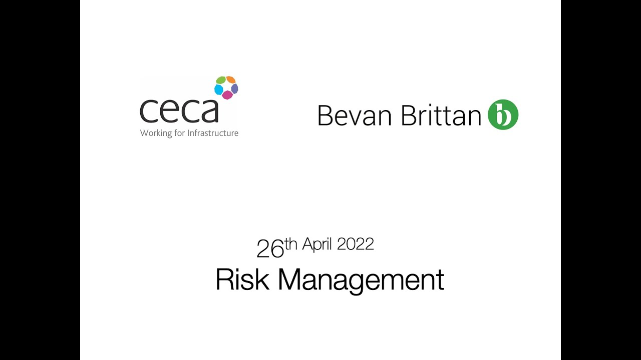 Risk Management - CECA & Bevan Brittan Webinar - YouTube