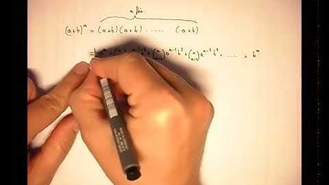 Binôme de Newton : approche par dénombrement.