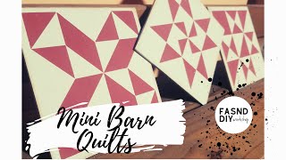 Mini Barn Quilt - paint kit instructions