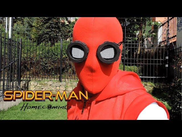 Como hacer la mascara casera de spiderman Homecoming - YouTube