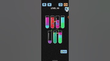 Water Colour Sort Level 28 Walkthrough Solution Android / Ios