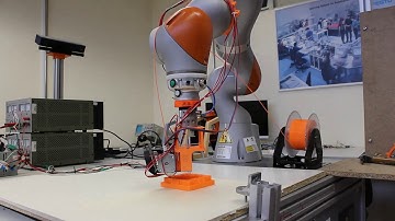 3D printing with KUKA iiwa robot.