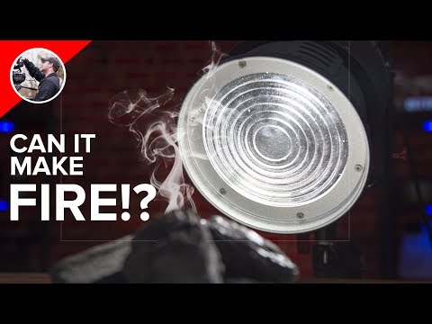 Aputure Fresnel 2X - Can It Ignite Charcoal!? (and a real Review!)