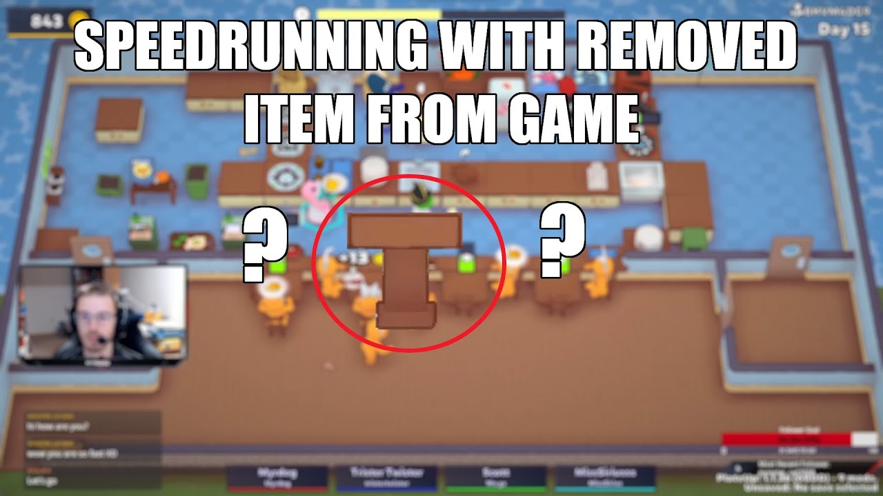 Speedrunning PlateUp! with the removed item the Hosting Stand - Red is the new black event footage