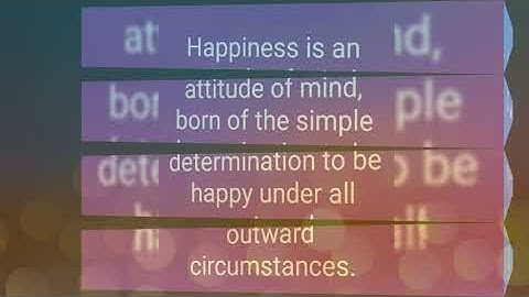How you as a person do your attitude matter?