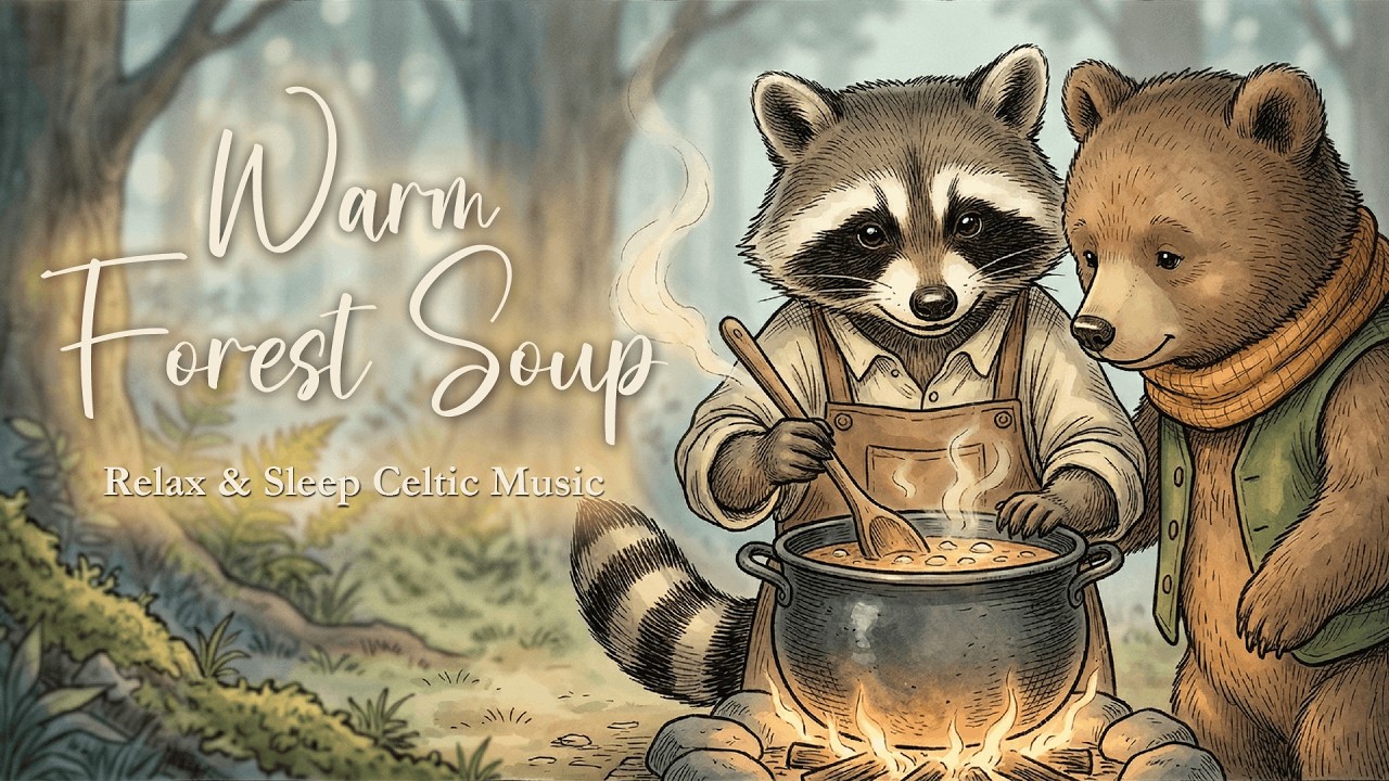 Warm Forest Soup - Cozy Celtic Music for Relaxation & Sleep