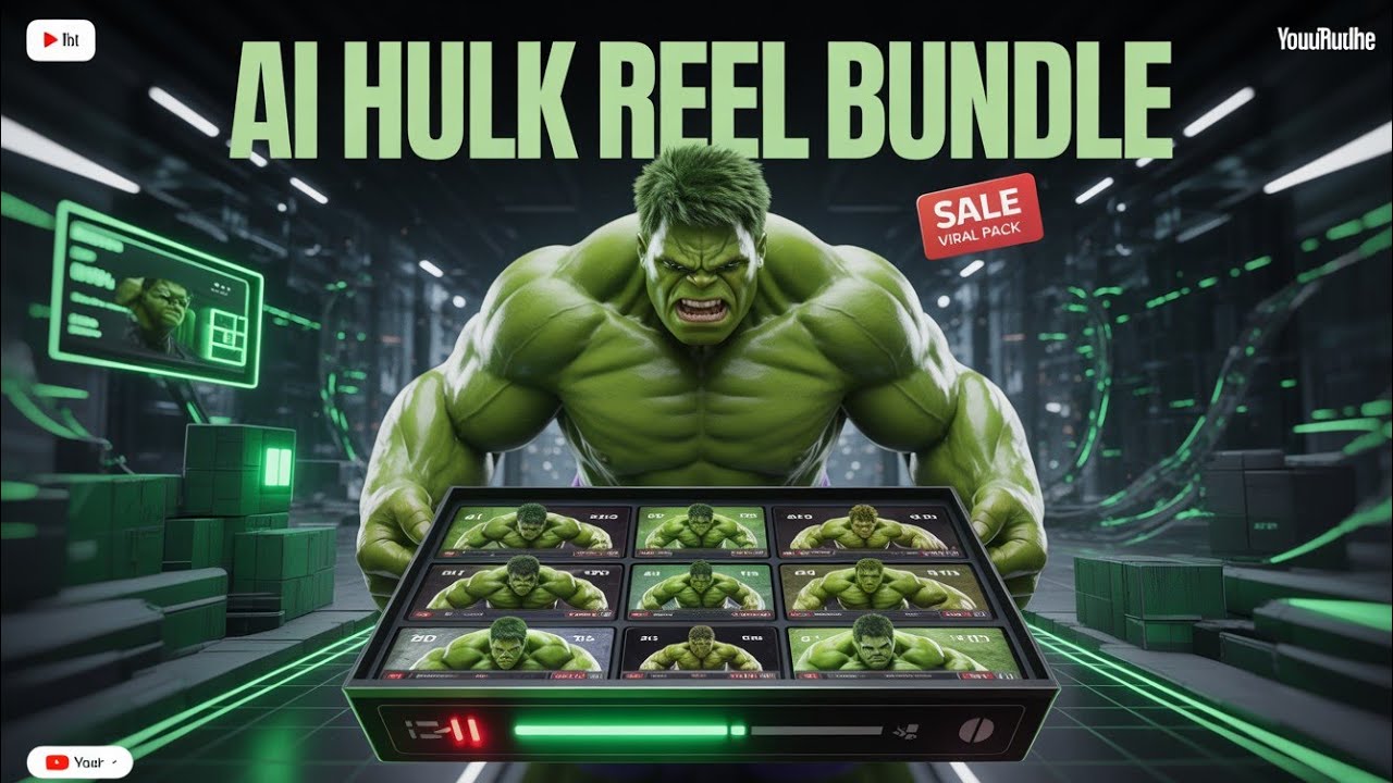 Hulk AI Reel Bundle Pack | Reels Bundle Free Download | 500+ Ai Hulk Videos 🔥