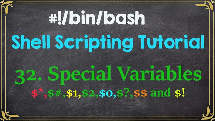 Special Variables | Shell Scripting Tutorial For Beginners-32