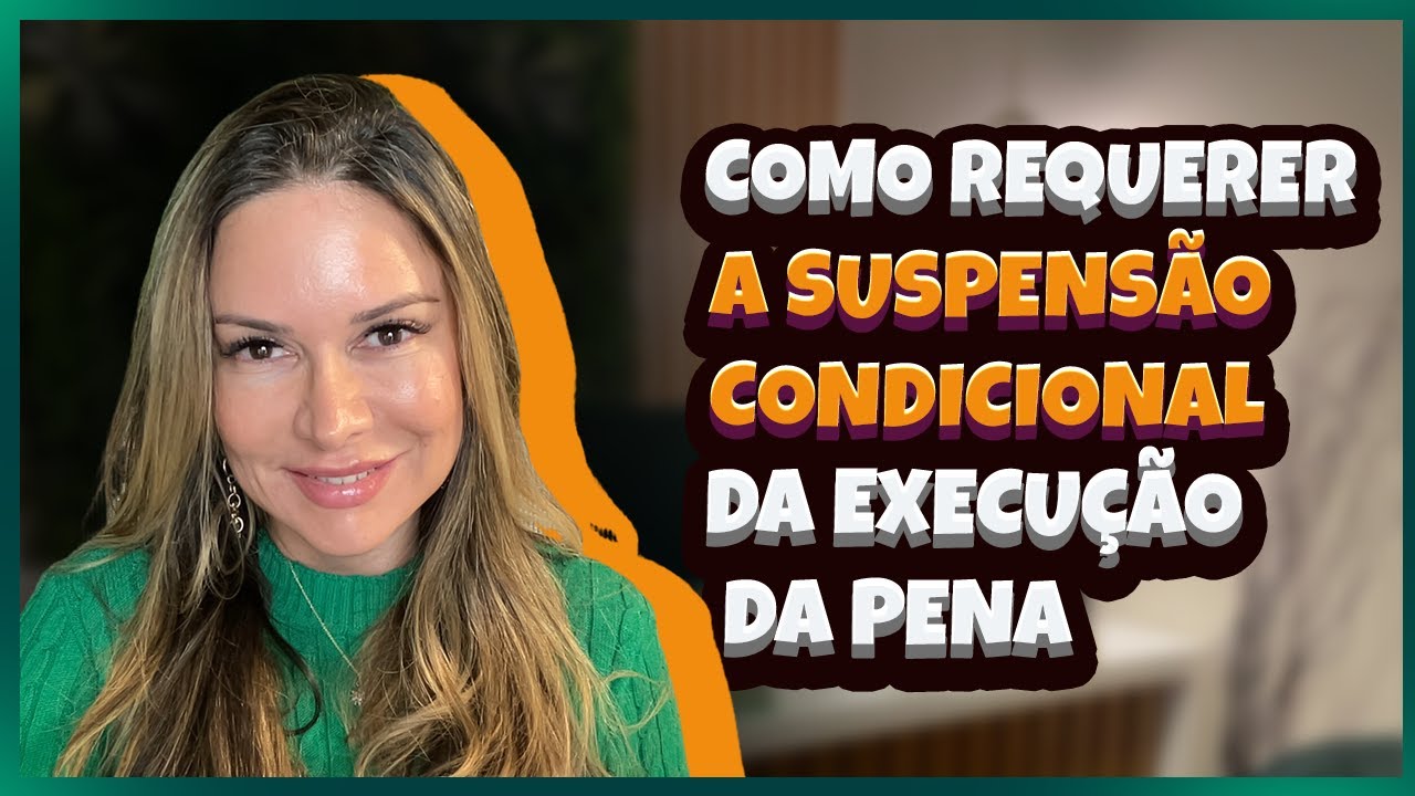 Como requerer o Sursis (suspensão condicional da execução da pena) na prática YouTube Como requerer o Sursis (suspensão condicional da execução da pena) na prática YouTube