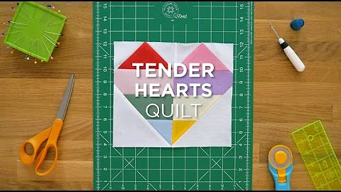 Quilt Snips Mini Tutorial - Tender Hearts Quilt Block
