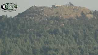 اطلاق  صاروخ سهم احمر على دبابة في تل الجابية 27\11\2013