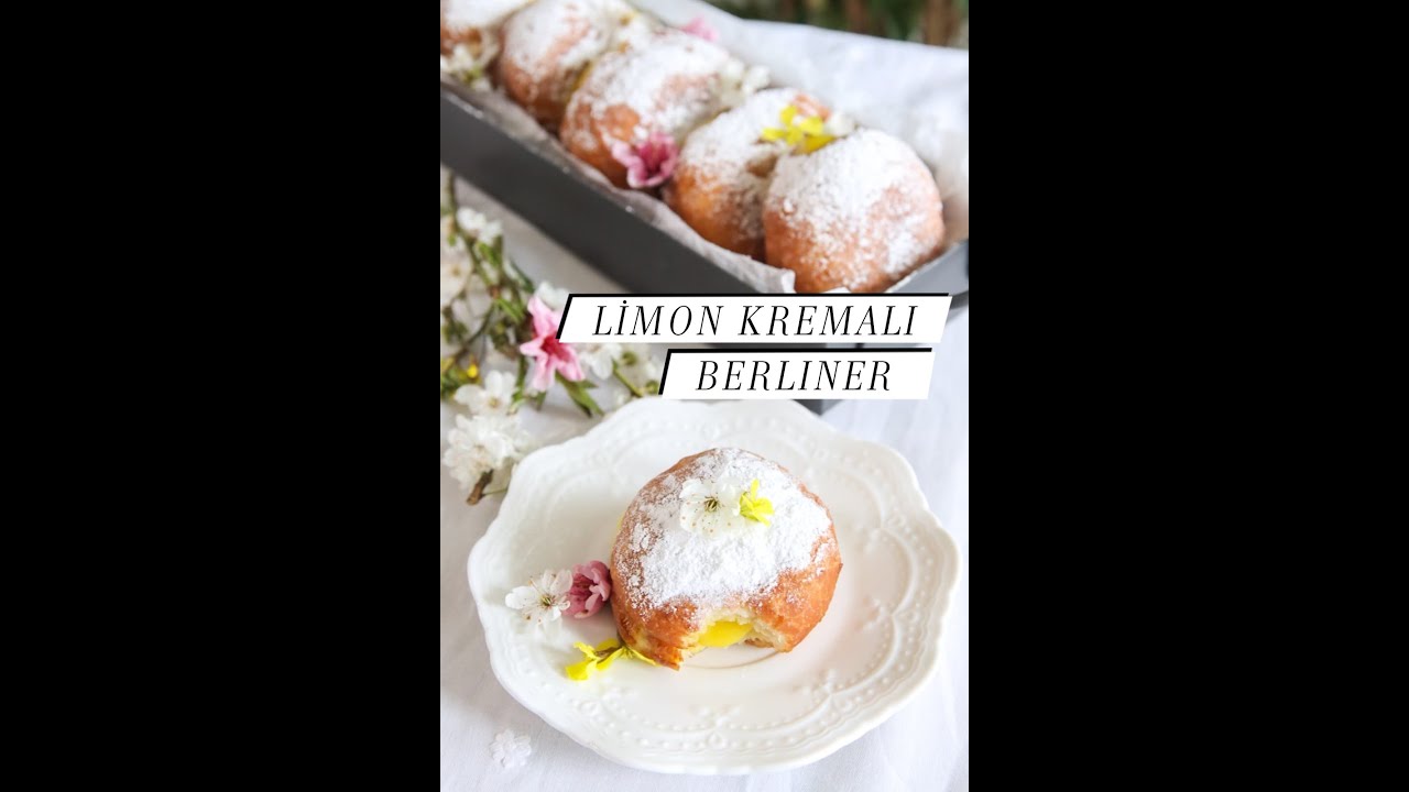 Yumuşacık Pamuk Gibi Hamuru, Nefis Limon Kremasıyla Berliner