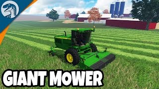 INSANE FULL SCALE MOWING OPERATION | Farming Simulator 17 Mulitplayer Gameplay screenshot 5