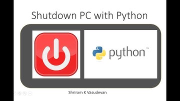 Shutdown PC with Python