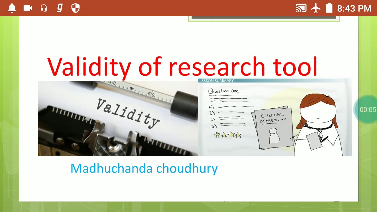 validity in research tool