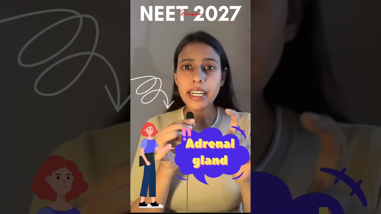 🔥 Adrenal Gland in 60 Seconds | Hormones, Functions & NEET 2027