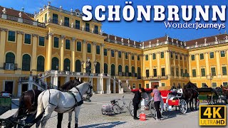 Schonbrunn Palace: Walking Tour in 4K. Inside & Gardens with Captions