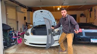 Fixing my BROKEN Tesla Model 3 | Battery Replacement DIY