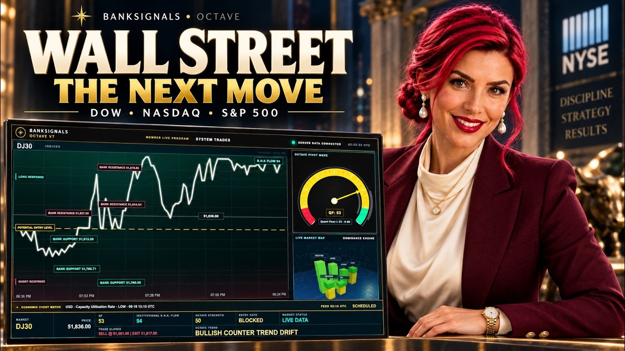 Stock Market TRADING | Dow Jones, Nasdaq 100, S&P 500, Russell 2000 + VIX & DXY | Replay