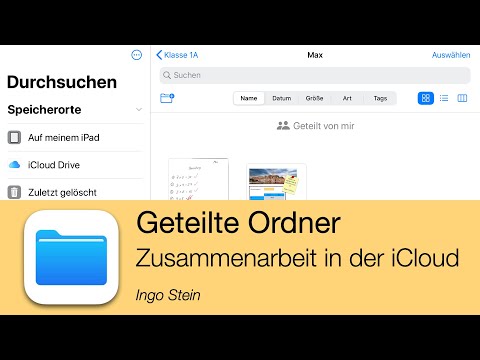 Geteilte Ordner - Zusammenarbeit in der iCloud