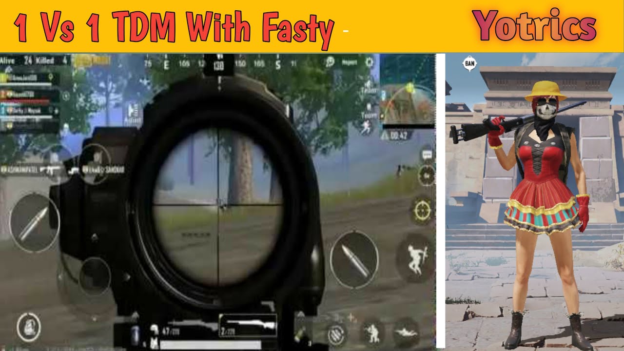 1 Vs 1 TDM with My Clan Member_Yotrics Gaming - YouTube
