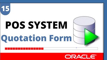 Designing Quotation Form using Oracle Developer 6i (Urdu/Hindi)