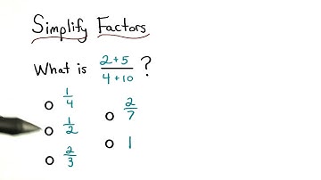 Simplify Factors - Visualizing Algebra