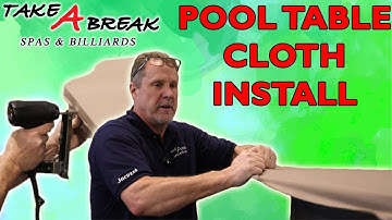 How to Felt your Pool Table Playin Surface - Covering the Deck with Cloth