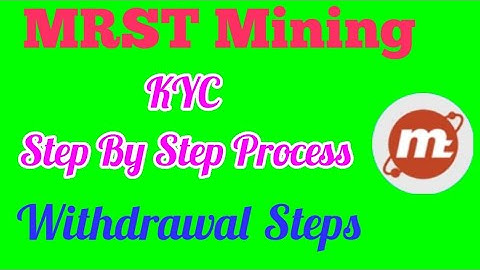 MRST KYC Process  | Moon Coin KYC | MRST Mining App | New Mining App | KYC Process | Withdrawal Step