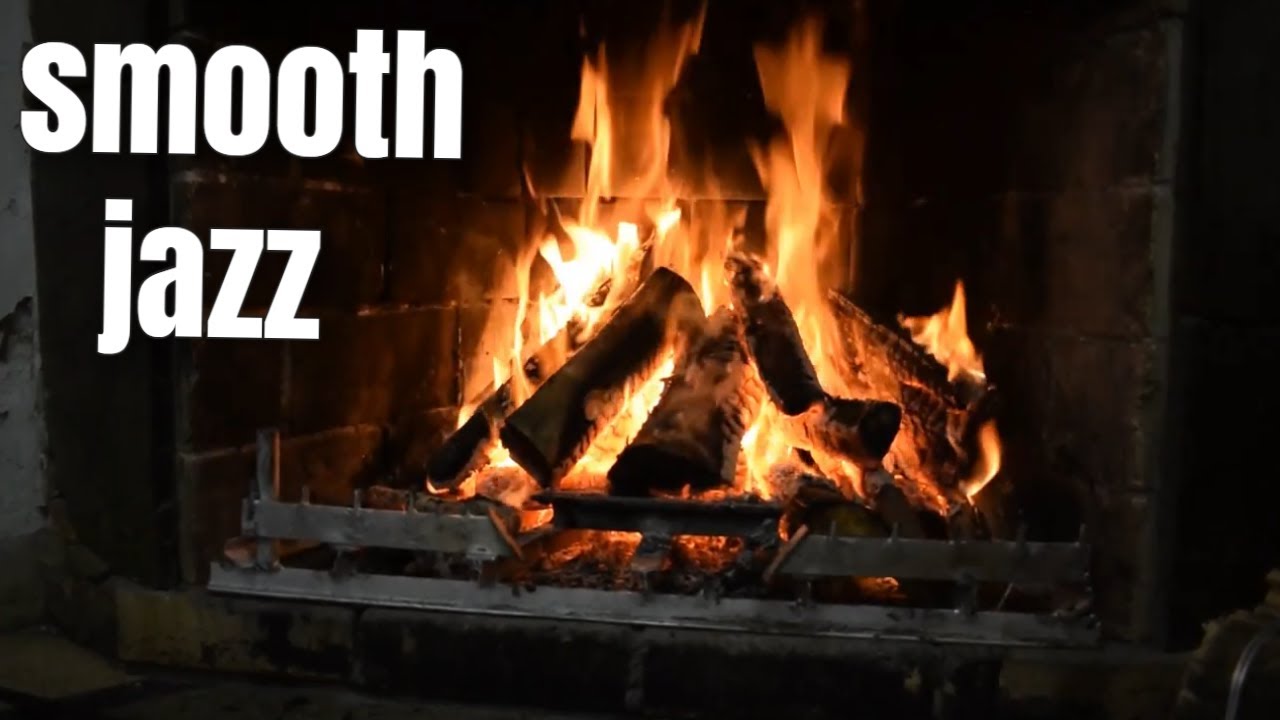 Winter Jazz Music With Fireplace Crackling Jazz Music Fireplace