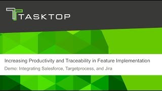 Tasktop Integration Hub Demo - Salesforce, Targetprocess, And Atlassian Jira