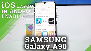 How to Set Up iOS Launcher on SAMSUNG Galaxy A90 – Apple Layout on Android screenshot 2