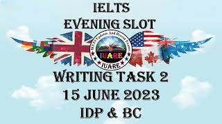 15 June 2023 IELTS / Writing Task 2 / Academic / Exam Review / INDIA