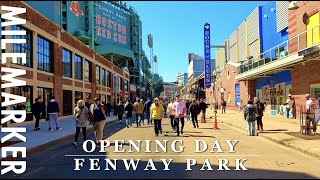 RED SOX Opening Day FENWAY PARK - Boston, MA - 4k Stadium Walking Tour with Binaural 🎧