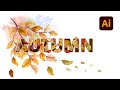 How I draw an Autumn Background with Vector Brushes in Adobe Illustrator