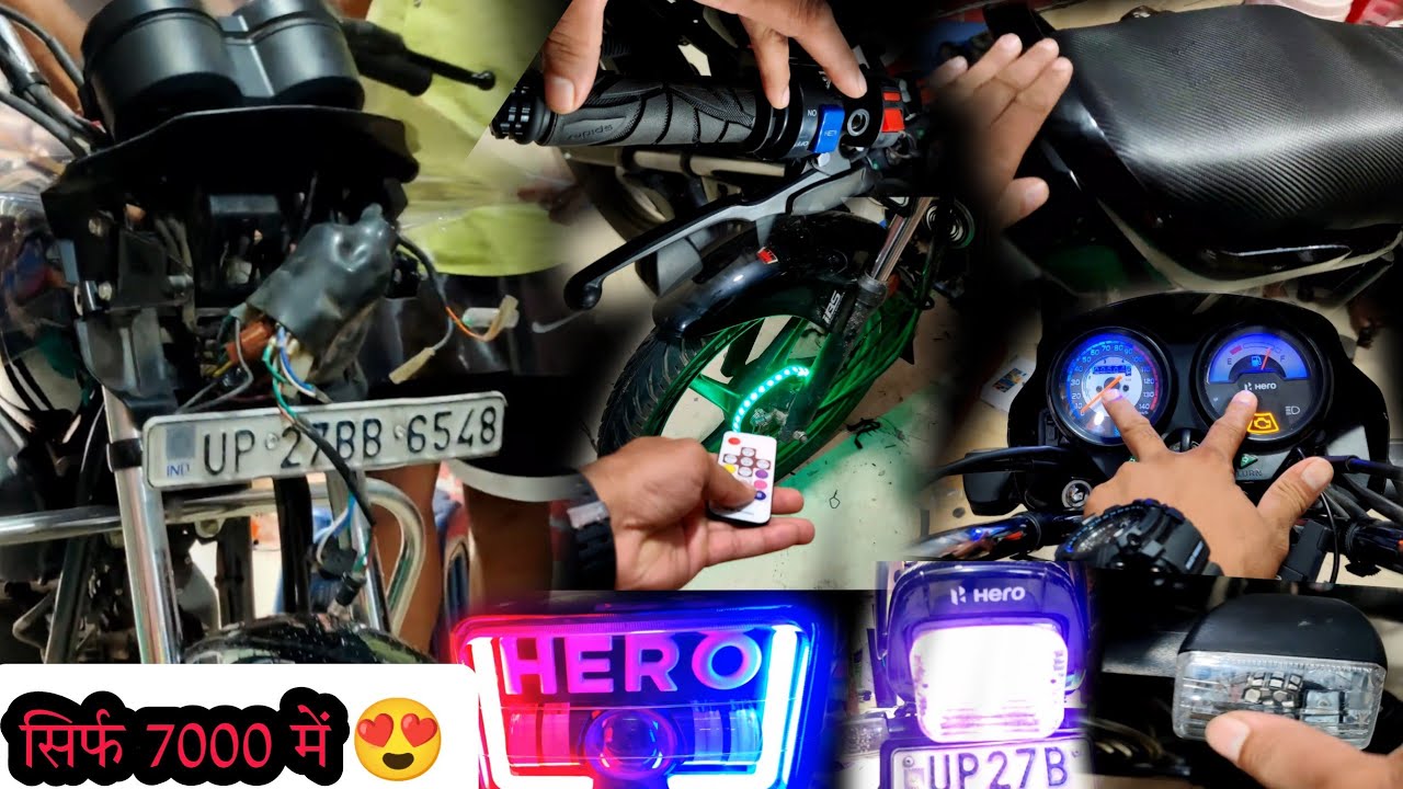 Simple Modification in Hero Splendor Bs6 modified splendor 🔥 cheap ...