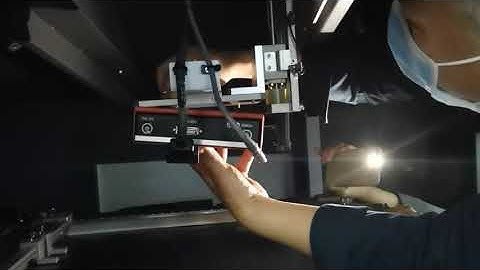 Seamark Xray inspection machine X7600 monitor installation