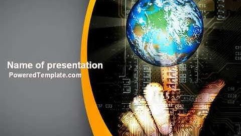 World Links PowerPoint Template by PoweredTemplate.com