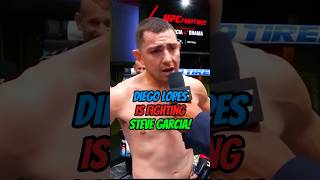 DIEGO LOPES IS GOING TO BE FIGHTING STEVE GARCIA IN JUNE!#trending #youtubeshorts #youtube #shorts