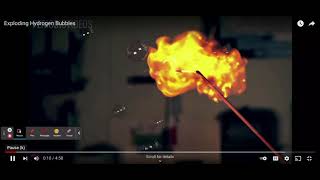 Exploding Hydrogen Bubbles