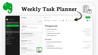 Full How to use Evernote to organize your weekly tasks Update