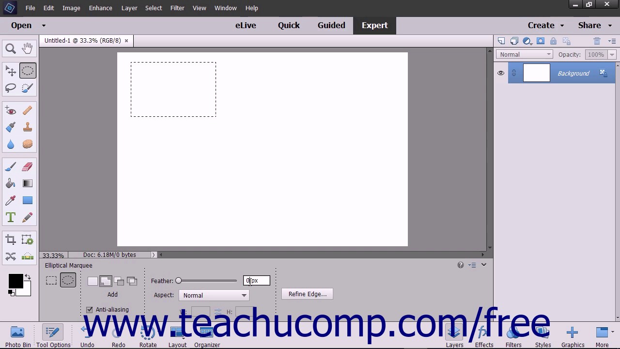 Photoshop Elements 15 Tutorial The Marquee Tools Adobe Training - YouTube