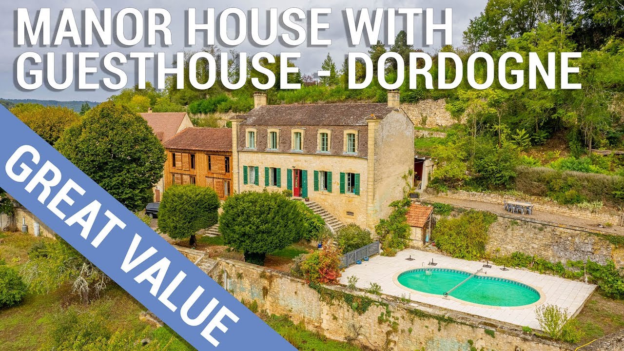 Great Value! 19thc. manor house with guest house for sale in Dordogne