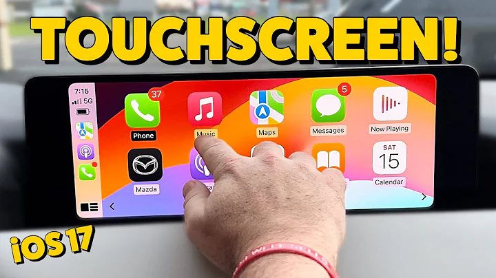 2024 Mazda CX-90 Touchscreen with Apple CarPlay on iOS 17