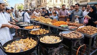 BIGGEST IFTAR IN KARACHI | Amazing Ramadan Street Food | Crazy Rush for Rolls \u0026 Samosas