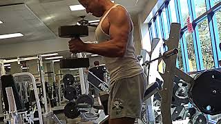 Strict Form DB Curls - 50 lb x 4 reps