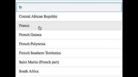 Demo auto Complete #Angular 6 Librarie