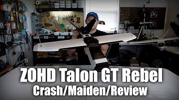 ZOHD Talon GT Rebel - Close Look, Crash, Maiden, Review!