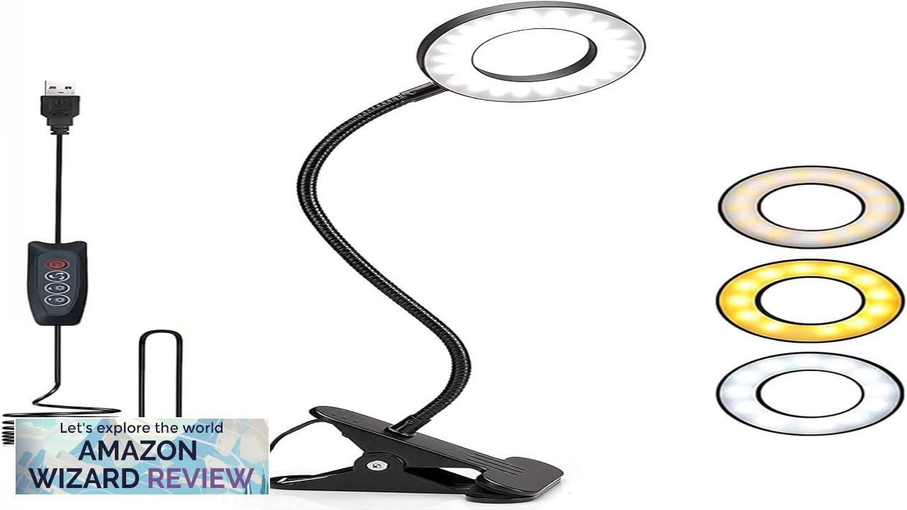 Foneso Desk Lamp Clip on Light 48 LED USB Lamp with 3 Review